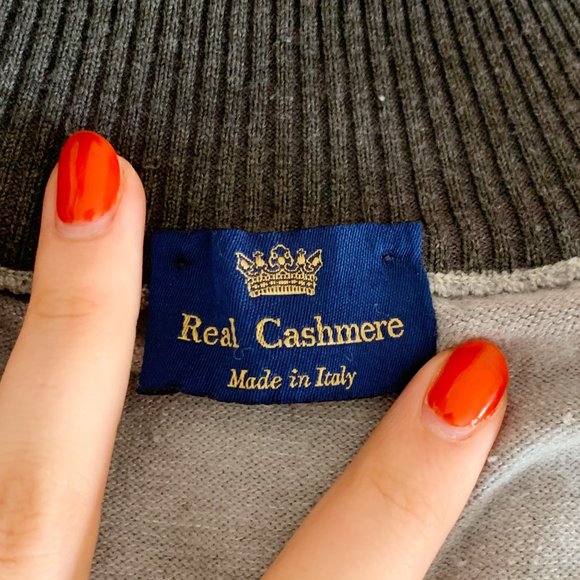 Real Cashmere Quarter Zip Sweater - Picture 4 of 4